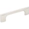 Jeffrey Alexander 96 mm Center-to-Center Polished Nickel Asymmetrical Leyton Cabinet Pull 286-96NI - alternate 1